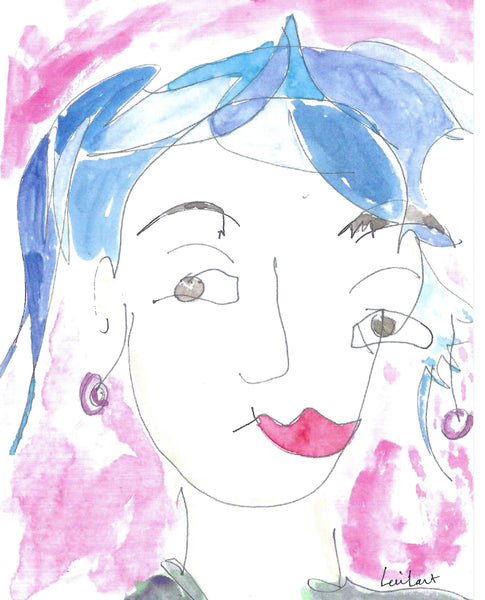 SMILE FACE ART Note Card