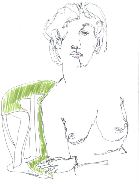 WOMAN NUDE Note Card